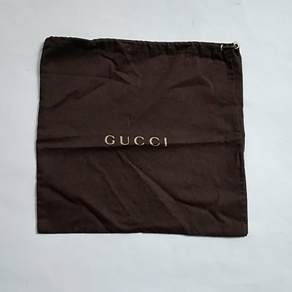 GUCCI BROWN FABRIC DRAWSTRING DUST BAG - Picture 1 of 4